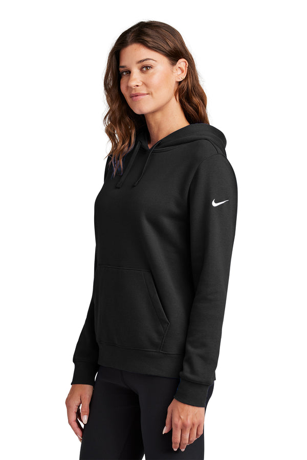 Nike Women's Club Fleece Sleeve Swoosh Pullover Hoodie