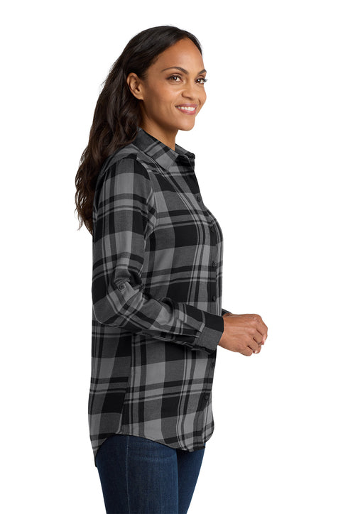 Port Authority Women's Plaid Flannel Tunic