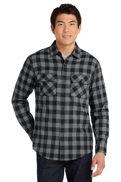 Grey/Black Buffalo Check