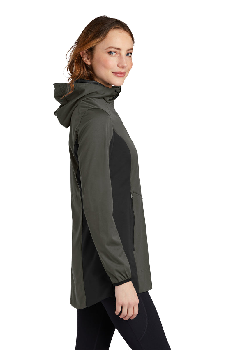 Port Authority® Ladies Active Hooded Soft Shell Jacket