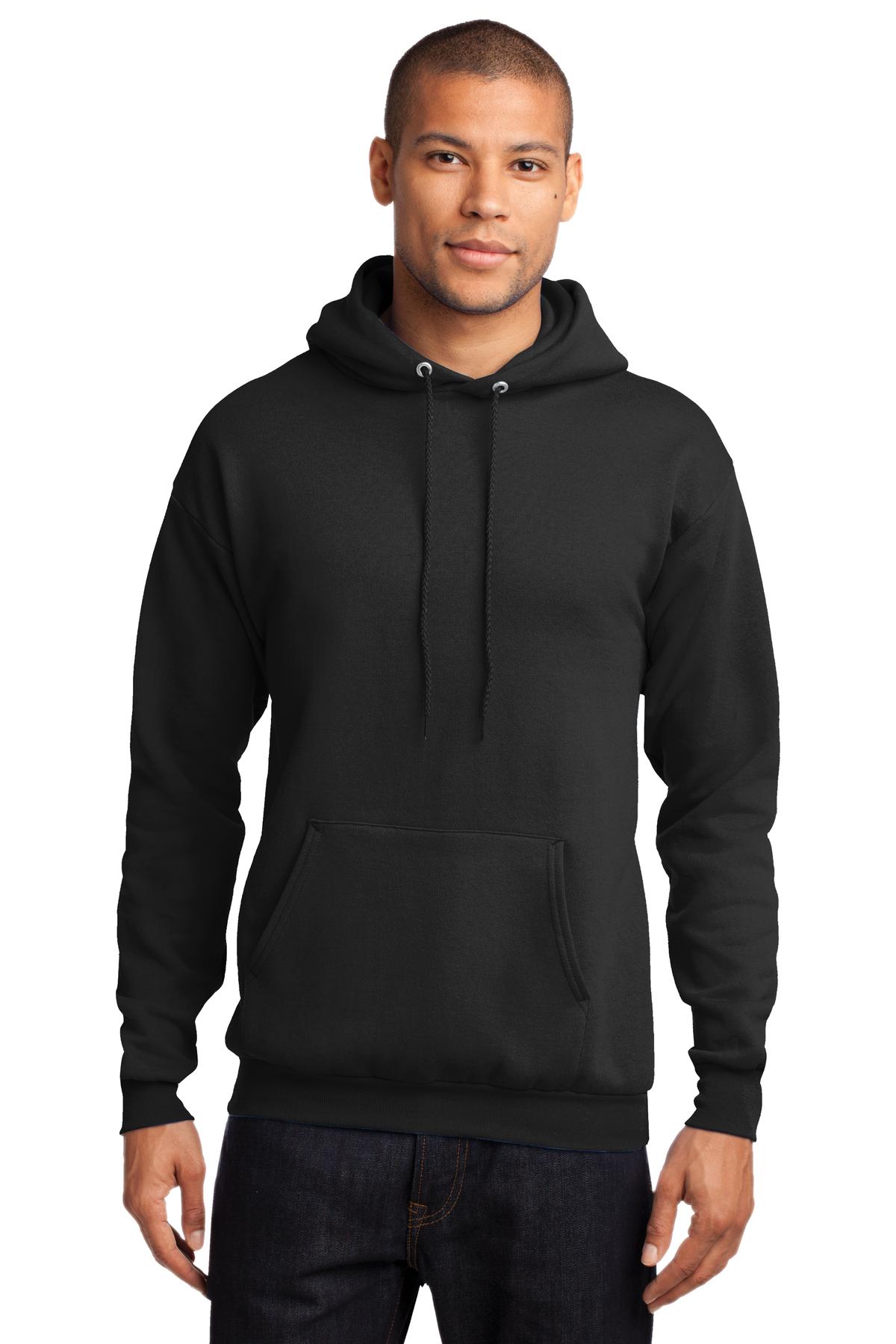 Port & Company Pullover Hooded Sweatshirt - Left Chest LJ Logo