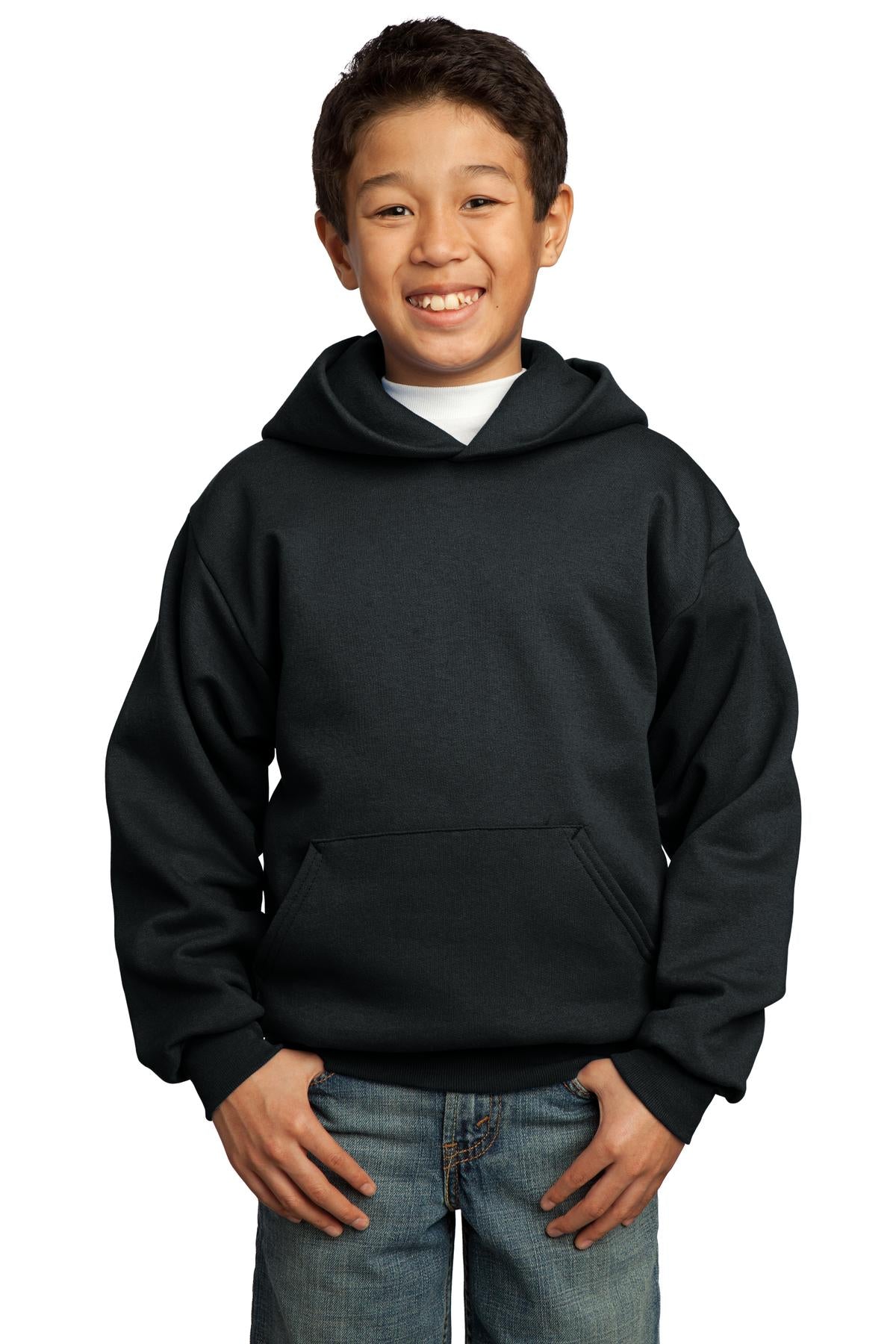 Port & Company Youth Hooded Sweatshirt - Left Chest LJ Logo