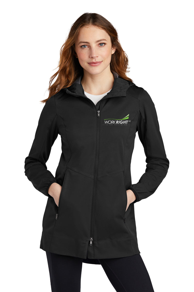Port Authority® Ladies Active Hooded Soft Shell Jacket