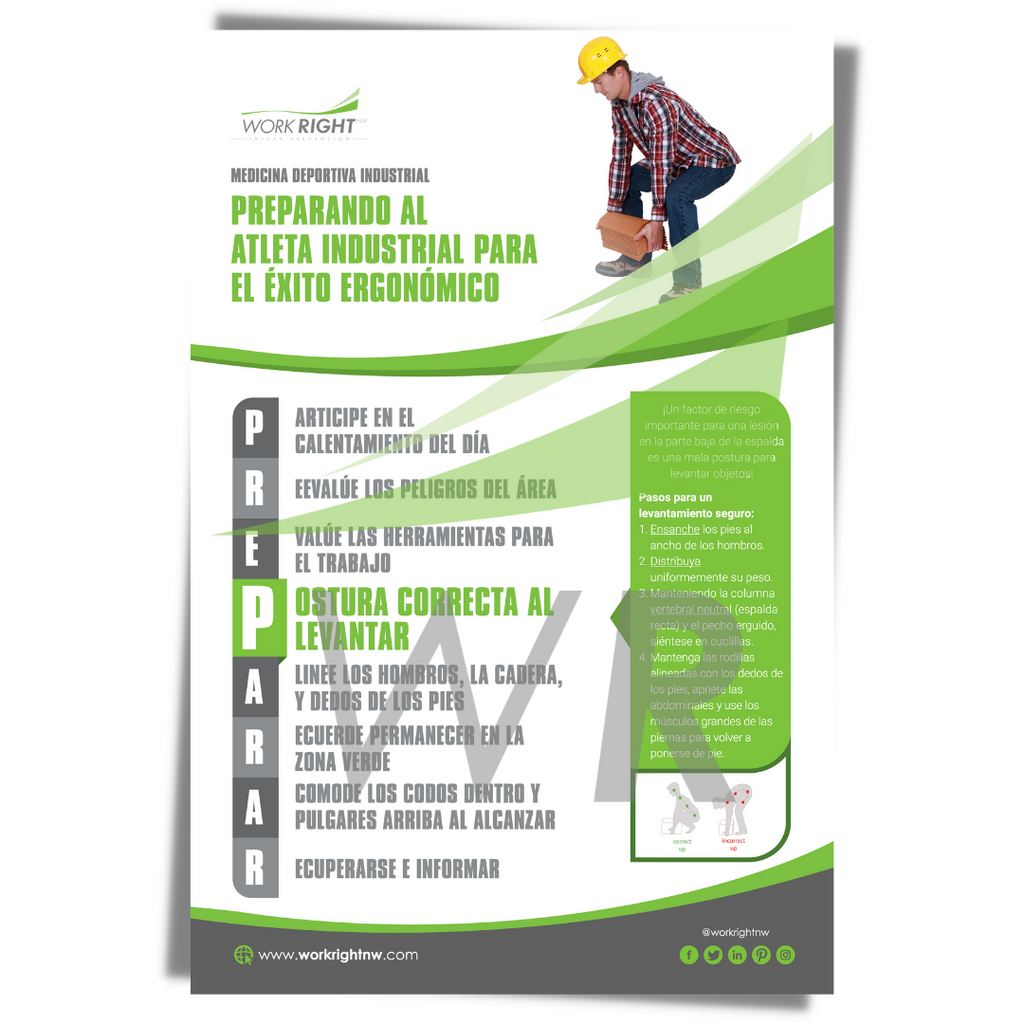 PRE(P)ARED Poster: Proper Lifting Posture [Digital Download]