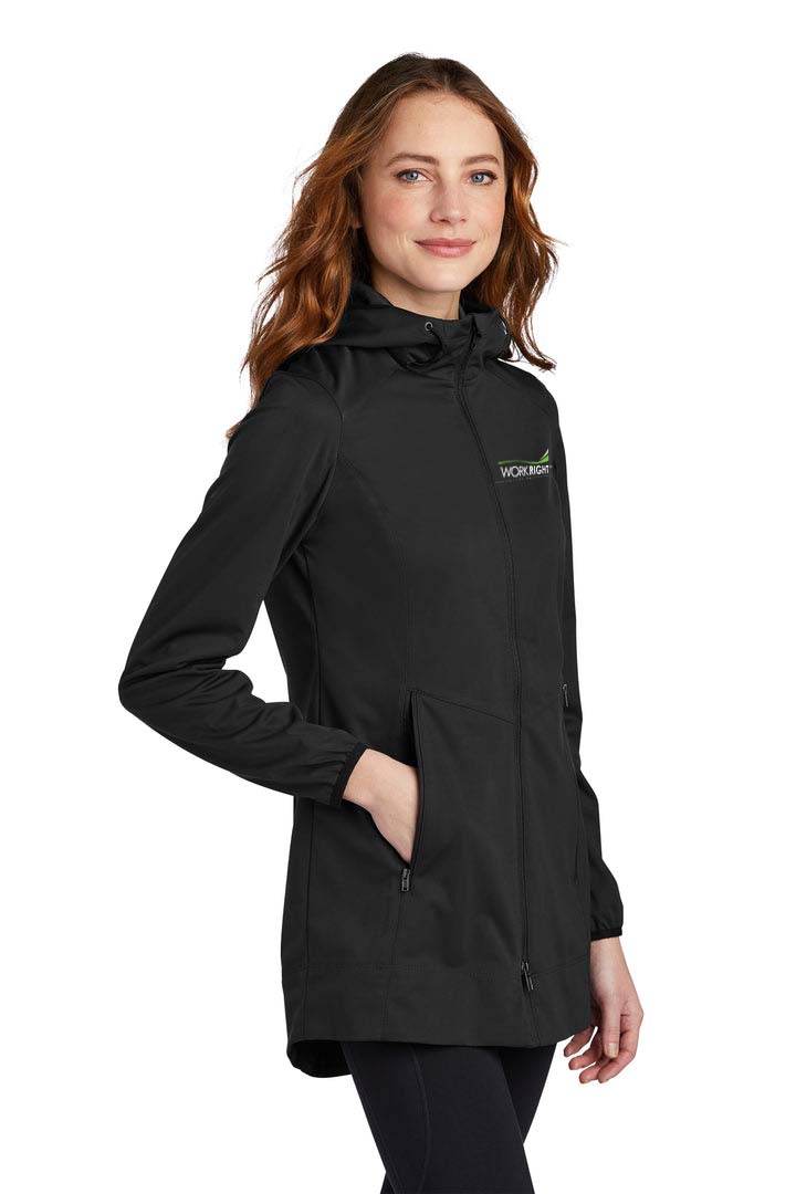 Port Authority® Ladies Active Hooded Soft Shell Jacket
