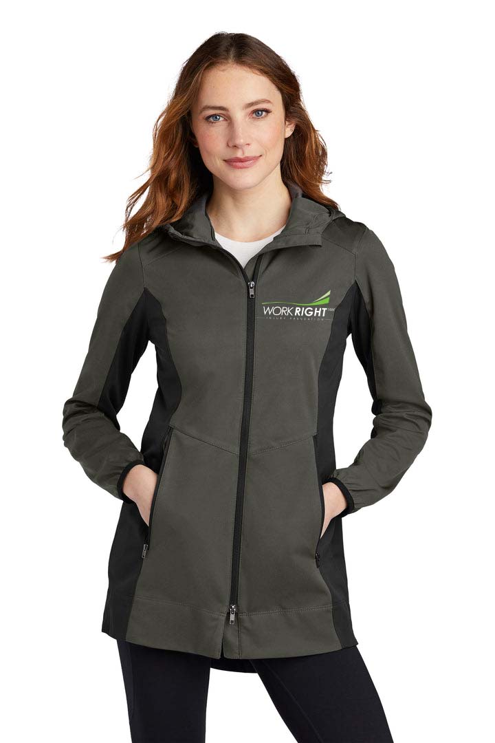 Port Authority® Ladies Active Hooded Soft Shell Jacket