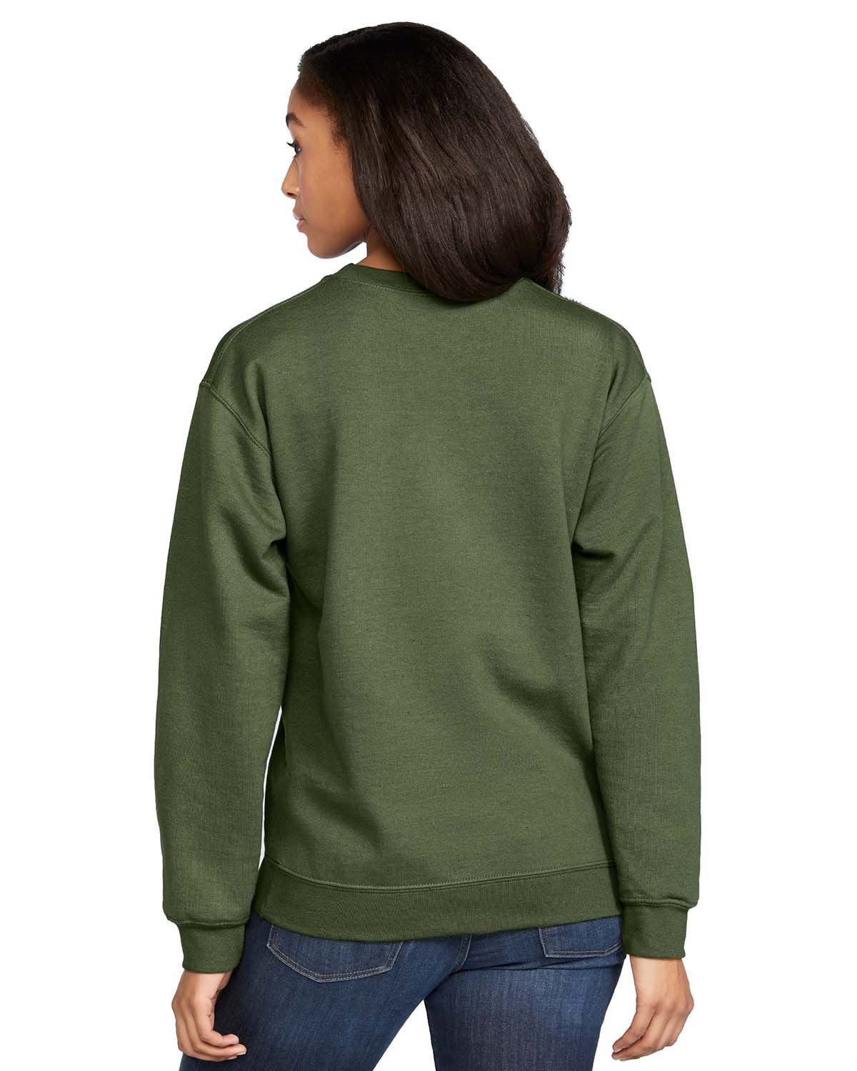 Gildan Adult Softstyle Crew Sweatshirt - Full Front Logo