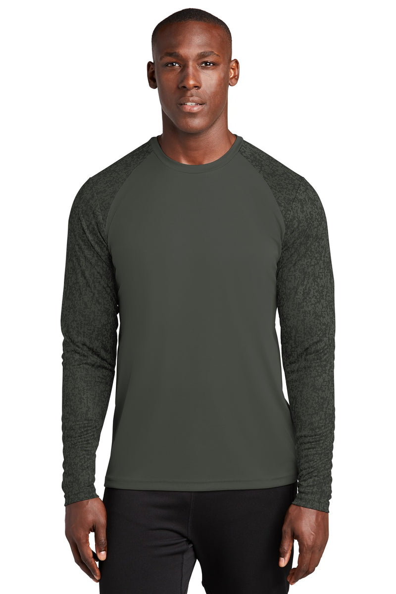 Sport-Tek Long Sleeve Camo Tee - Full Front Logo