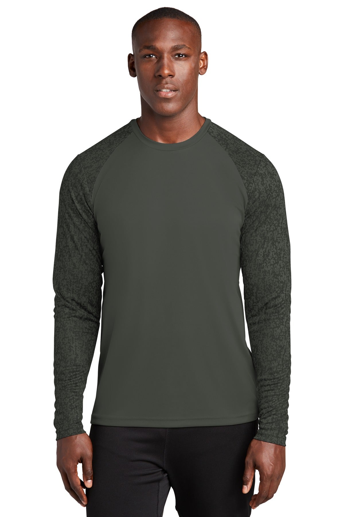 Sport-Tek Long Sleeve Camo Tee - Left Chest LJ Logo