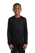 Sport-Tek Youth Long Sleeve Tee - Full Front Logo