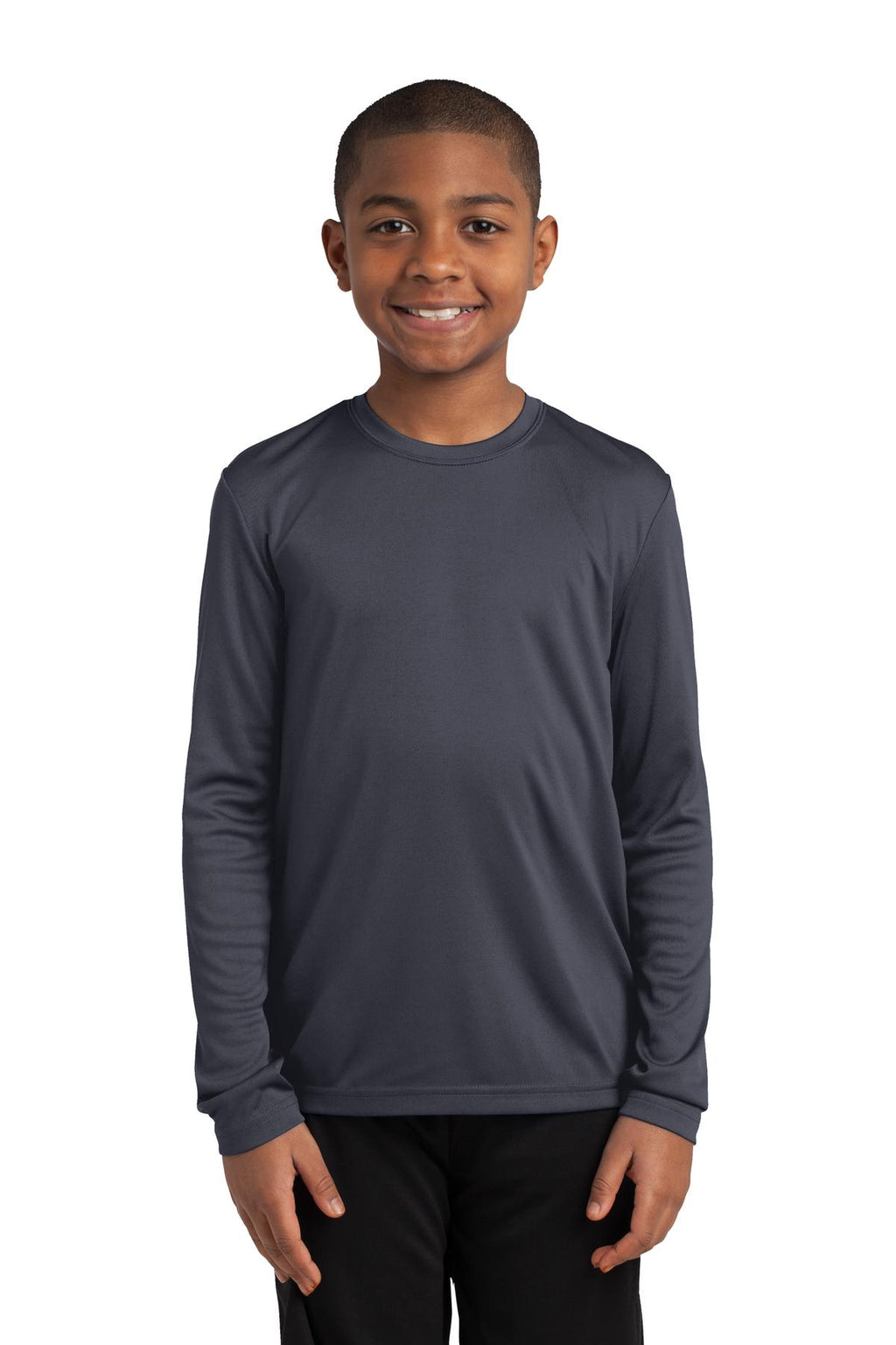 Sport-Tek Youth Long Sleeve Tee - Left Chest LJ Logo
